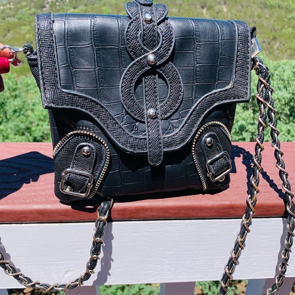 Mellow Works Black Small Crossbody Bag